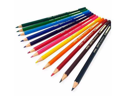 Lapices de colores giotto colors 3.0 mina 3 mm caja de 12 colores surtidos