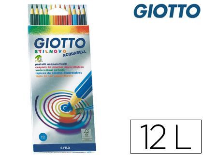Lapices de Colores Giotto Stilnovo Acuarelables Caja de 12 Colores