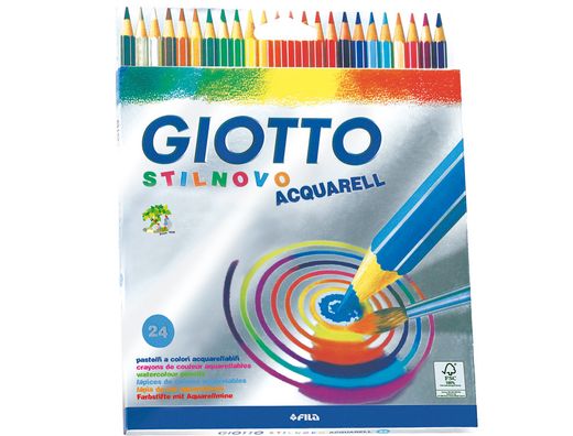 Lapices de Colores Giotto Stilnovo Acuarelables Caja de 24 Colores