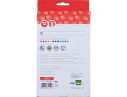 Lapices de Colores Liderpapel C/ de 12 Colores Jumbo con Sacapuntas