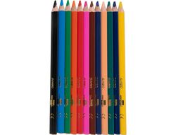 Lapices de Colores Liderpapel C/ de 12 Colores Jumbo con Sacapuntas