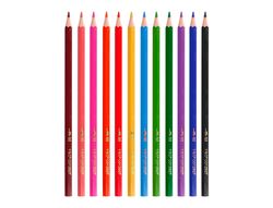 Lapices de colores liderpapel ecouse caja de 12 colores surtidos con certificado fsc