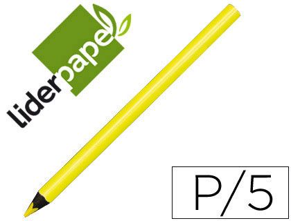 Lapices de Colores Liderpapel Jumbo Neon Amarillo