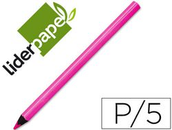 Lapices de Colores Liderpapel Jumbo Neon Rosa