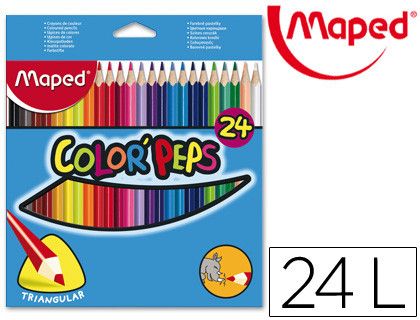Lápices de colores Maped estuche 24 unidades