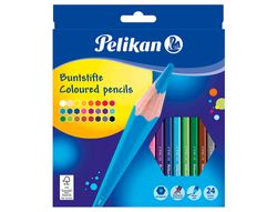 Lapices de colores pelikan hexagonales 24 colores caja de carton