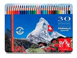 Lapices de Colores Prismalo Acuarelables Caja Metalica de 30 Colores Surtidos