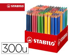 Lapices de colores stabilo trio az school pack de 300 unidades surtidas 20 colores