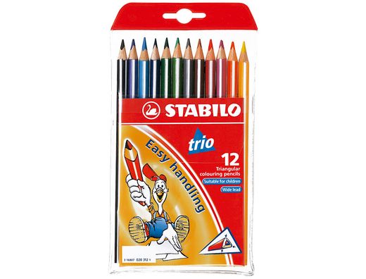 Lapices de Colores Stabilo Trio Caja de 12 Colores