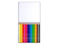 Lapices de colores staedtler acuarelables caja metal de 24 colores surtidos