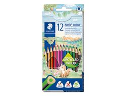 Lapices de colores staedtler noris colour slim triangular caja de 12 colores surtidos