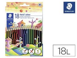 Lapices de colores staedtler wopex ecologico 18 colores en caja de carton