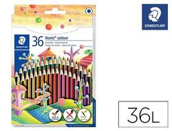 Lapices de colores staedtler wopex ecologico 36 colores en caja de carton