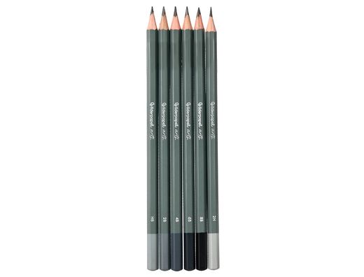 Lapices de dibujo liderpapel caja 6 unidades durezas surtidas certificado fsc