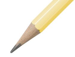 Lapices de grafito con goma stabilo swano mina 2,2 mm dureza hb amarillo pastel