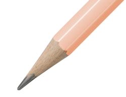 Lapices de grafito con goma stabilo swano mina 2,2 mm dureza hb melocoton pastel