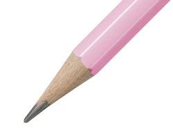 Lapices de grafito con goma stabilo swano mina 2,2 mm dureza hb rosa pastel