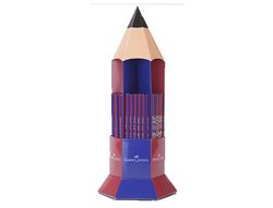 Lapices de grafito faber ecolapiz janus 2160 bicolor expositor 120