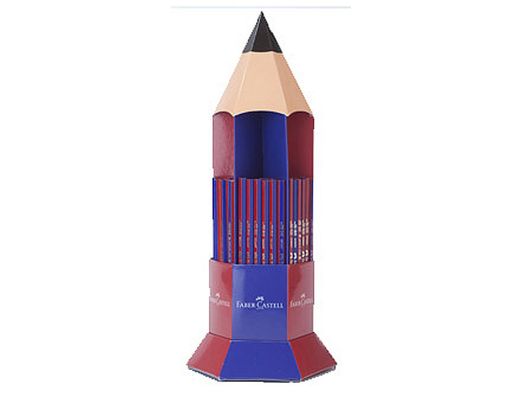 Lapices de grafito faber ecolapiz janus 2160 bicolor expositor 120