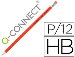 Lapices de Grafito Q-Connect Hexagonal con Goma N.2 Hb