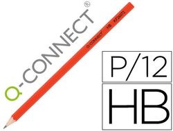 Lapices de Grafito Q-Connect Hexagonal Sin Goma N.2 Hb