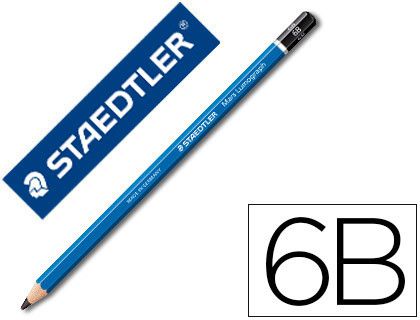 Lapices de Grafito Staedtler Mars Lumograph 100 6B Unidad