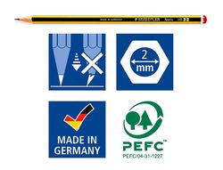 Lapices de grafito staedtler noris n 2 hb blister de 3 unidades