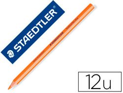 Lapices Fluorescente Staedtler Triangular Top Star Naranja Caja de 12 Unidades