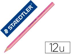 Lapices Fluorescente Staedtler Triangular Top Star Rosa Caja de 12 Unidades