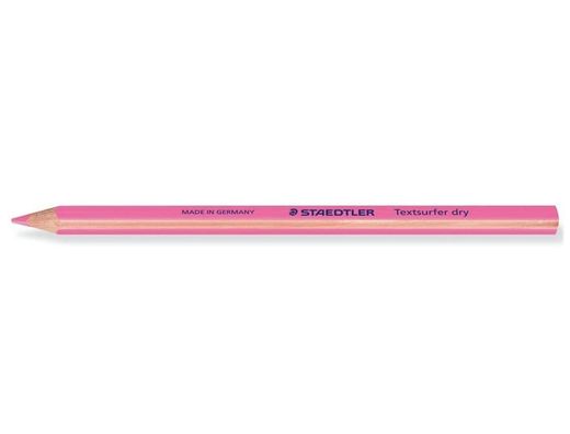 Lapices Fluorescente Staedtler Triangular Top Star Rosa Caja de 12 Unidades