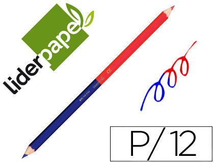Lapiz Bicolor Liderpapel Rojo-Azul