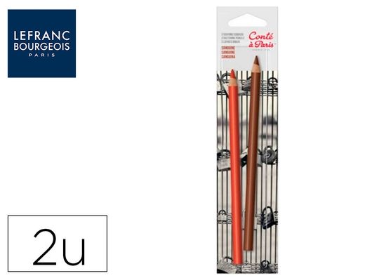 Lapiz conte a paris sanguina/sepia blister de 2 unidades