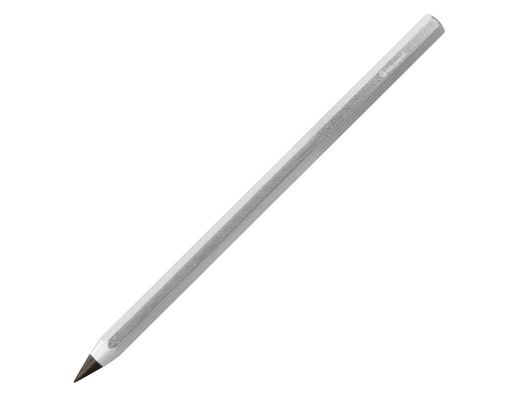 Lapiz de grafito infinito liderpapel aluminio hexagonal plateado ultra resistente 1 punta de recambio