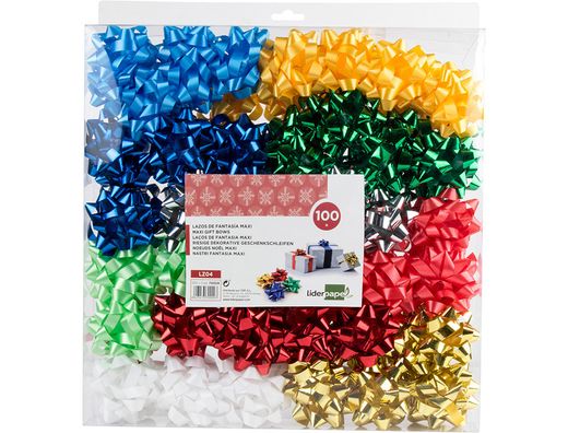 Lazos Liderpapel Fantasia Maxi Colores Metalizados Surtidos