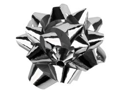 Lazos liderpapel fantasia medianos color plata metalizado