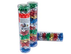 Lazos Liderpapel Fantasia Pequeño Colores Metalizados Surtidos Tubo 12