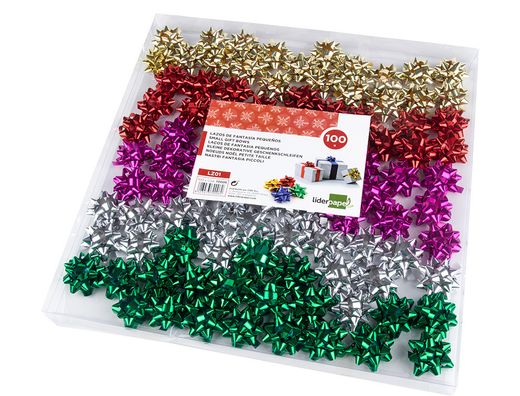 Lazos liderpapel fantasia pequeños colores metalizados surtidos