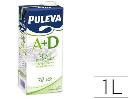 Leche Semidesnatada Puleva Brik de 1 Litro
