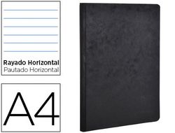 Libreta Age-Bag Tapa Cartulina Lomo Cosido Rayado Horizontal 96 Hojas Color Negro 210X297 Mm