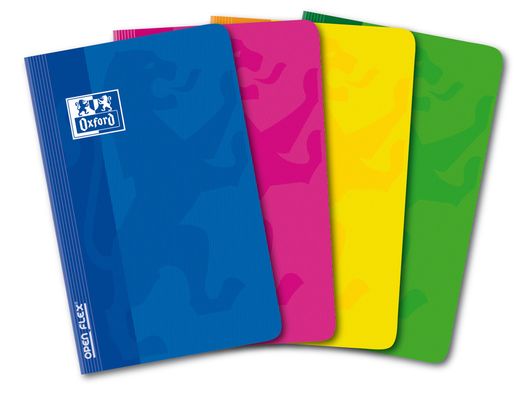 Libreta Escolar Oxford Tapa Flexible Optik Paper Openflex 48 Hojas 90 Gr Din A4 Liso Colores Surtidos