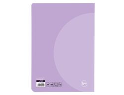 Libreta liderpapel 360 tapa de plastico a4 48 hojas 90g/m2 horizontal con doble margen colores pastel