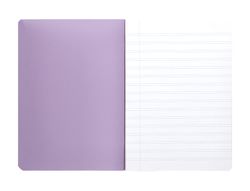 Libreta liderpapel 360 tapa de plastico a4 48 hojas 90g/m2 horizontal con doble margen colores pastel