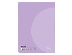 Libreta liderpapel 360 tapa de plastico a4 48 hojas 90g/m2 liso sin margen colores pastel surtidos