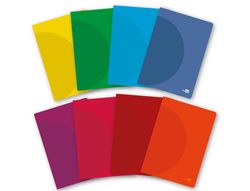 Libreta liderpapel 360 tapa de plastico A5 48 hojas 90g/m2 horizontal con margen colores surtidos