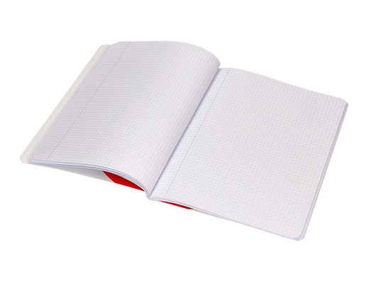 Libreta liderpapel antartik a5+ plus cosida 48 hojas 90g/m2 cuadro 4mm con margen 6 colores surtidos