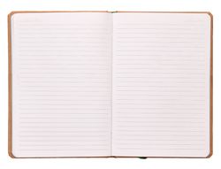 Libreta liderpapel ecouse 100% reciclada a5 96 hojas 70g/m2 horizontal con gomilla y marca paginas