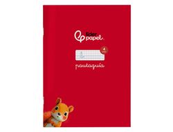 Libreta liderpapel pautaguia tapa cartoncillo 32h A5+ 75gr cuadriculado pautado 4mm con margen 6 colores surtidos