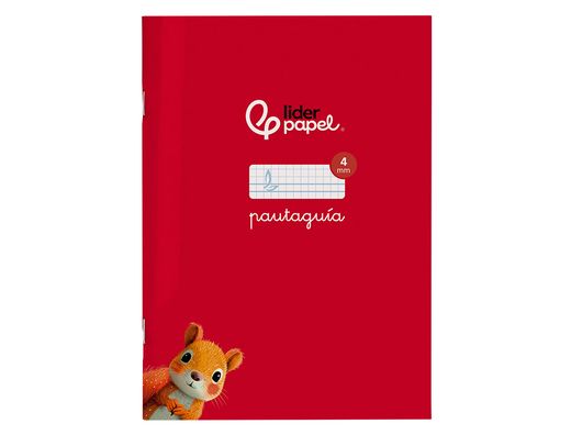 Libreta liderpapel pautaguia tapa cartoncillo 32h A5+ 75gr cuadriculado pautado 4mm con margen 6 colores surtidos