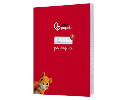 Libreta liderpapel pautaguia tapa cartoncillo 32h A5+ 75gr cuadriculado pautado 4mm con margen 6 colores surtidos
