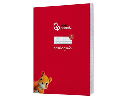 Libreta liderpapel pautaguia tapa cartoncillo 32h din a5+ 75gr cuadriculado pautado 5mm con margen 6 colores surtidos